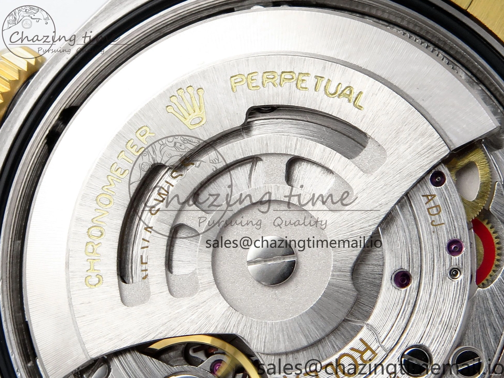Best Stick YG 126233 EWEF SS on Textured Jubilee A3235 Bracelet 36 Marker YG Edition DateJust Dial 0510